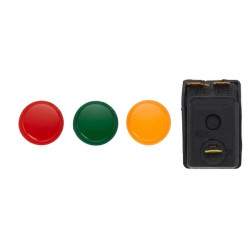 Ištraukimo jungiklis, S04, 12V, 3 kontaktų, įjungimas/išjungimas, halogenas, Ø 14,5 mm, žalia/oranžinė/raudona 6ED004778001