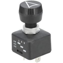 Sukamasis jungiklis, įjungiamas, įjungiamas, 12-24 V, ašmenų gnybtai, 6,3 mm SW10015KR