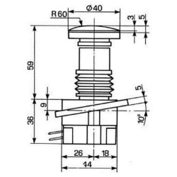 D.P. Kojinis jungiklis Cobo nuo 88 16182000