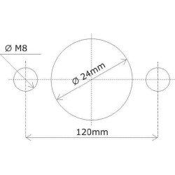 Didelis akumuliatoriaus pagrindinis jungiklis. dvigubas polius LA500009