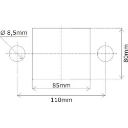 Didelis akumuliatoriaus pagrindinis jungiklis, dvigubas polius LA530110