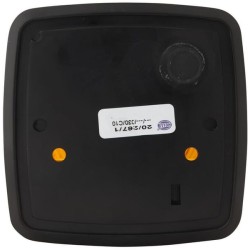 Case - IH 633 2SW003014131 Galinis kvadratinis žibintas, 12/24V, raudona/oranžinė, užsukamas, 84x51x84mm, Hella