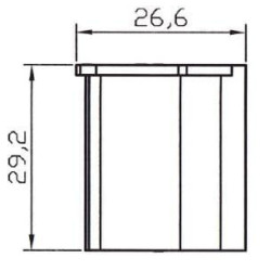 Kištukinio lizdo korpusas 4 polių 20510004