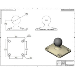 Montavimo plokštė 2"x2" "C" RAMC202U22