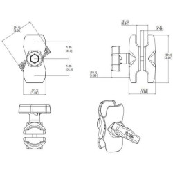 Spaustuvas "C" 90mm RAMC201B