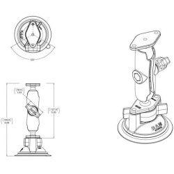 Montavimo rinkinys su siurbtuku RAMB166