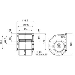Vienas pūstuvas 12V, 010-A70-74D 30003523B