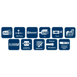 Radijas BPA 1124 DAB BT (2x USB) 2001023000006