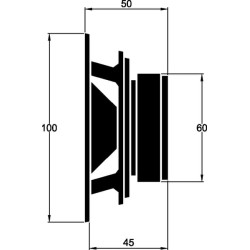 Garsiakalbių komplektas 100 mm EL100