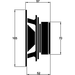 Garsiakalbių komplektas 165mm EL165