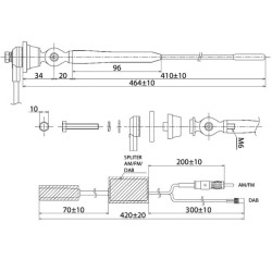 Antena AM FM DAB+ 2006018000000