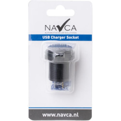 USB lizdas 12/24V įleidžiamas GSM046