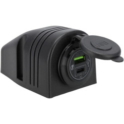 USB-C + USB-A lizdas 12/24V ant paviršiaus montuojamas GSM053