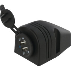 USB lizdas 12/24V ant paviršiaus montuojamas GSM048