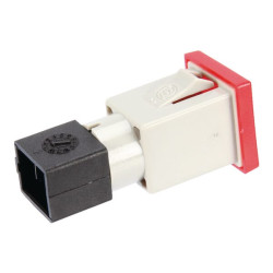 Kvadratinė įspėjamoji lemputė, 12/24V, raudona, užsukama, 22,5x22,5xCobo 09450000