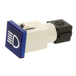 Kvadratinė įspėjamoji lemputė, 12/24V, mėlyna, užsukama, 22,5x22,5xCobo 09458000