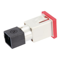 Kvadratinė įspėjamoji lemputė, 12/24V, raudona, užsukama, 22,5x22,5xCobo 09476000