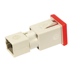 Kvadratinė įspėjamoji lemputė, 12/24V, raudona, užsukama, 22,5x22,5xCobo 09858000