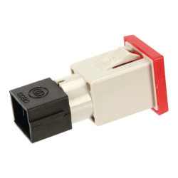 Kvadratinė įspėjamoji lemputė, 12/24V, raudona, užsukama, 22,5x22,5xCobo 09460000