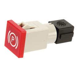 Kvadratinė įspėjamoji lemputė, 12/24V, raudona, užsukama, 22,5x22,5xCobo 09472000