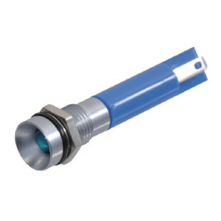 Įspėjamoji lemputė LED, 12V, mėlyna, užsukama, Ø 9,5 mm, APEM Q8R1GXXB12E