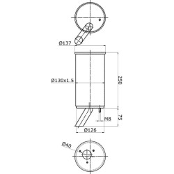 Išmetimo duslintuvas K257183110N