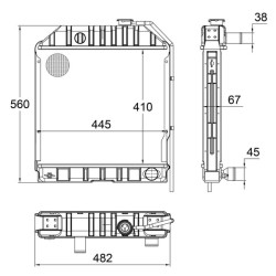 Radiatorius tinka NH 81875325N