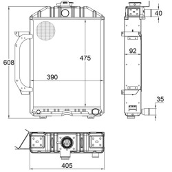 Radiatorius tinkamas Renault 7700019785N