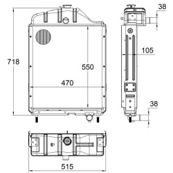 Vandens aušintuvas Ursus C-385 4 cilindrų 2690846139111