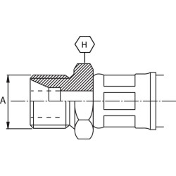 Sulenkiamas įdėklas 3/8" LNH106