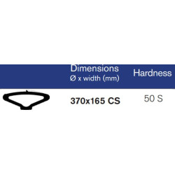 Pusiau pneumatinė padanga 370x165 CS SPT370165CS