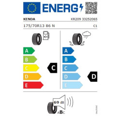 Padanga 175/70R13 86N, TL, Kenda KR209 Kargo Trail 3G 17570R13KR209