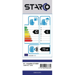 Padanga 650x188, bekamerė, GT-KargoMax ST-6000, Starco 185R14