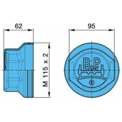 Rato dangtelis su sriegiu M115x2 0321223090