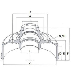 Stabdžių būgnas su stebule 300x60 65L6NA02