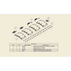 Stabdžių kaladėlių komplektas 406x120 9RH0034