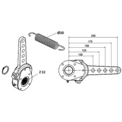 Stabdžių reguliatorius 200mm 9RR0012