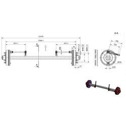 Stabdoma ašis 60x1500 mm (160/205/6) F60W443