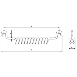 Viršutinė spyruoklė 18x4x170mm 322F005