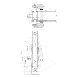Hidraulinių stabdžių cilindrų komplektas, blokas BCB2575R