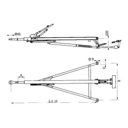Inercinis stabdys 1200 mm BPW AM200012007026