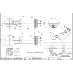 Vilkimo ąsos rutulys, apvalus velenas 00658900A02