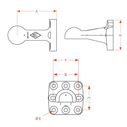 Vilkimo kilpa + flanšas Rutulinė mova 80 mm 8003309