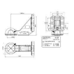 Vilkimo ąsos rutulys su vertikaliu flanšu K80 00652961A02