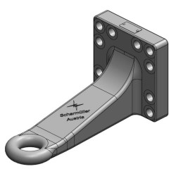 Vilkimo kilpa Ø50 mm 160x160 versetzt L340 DIN 9678-2 00665460A02
