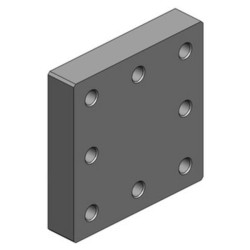 Suvirinimas ant montavimo plokštės 145x145mm 8x M20 00645010