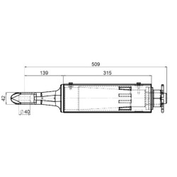 Vilkimo kilpa su guoliu, 40mm 006632510A02
