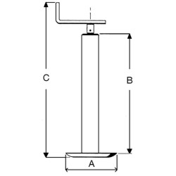 Stovo domkratas 400-650 mm STR1534