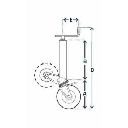 Ratų domkrato horizontali rankena 70x955mm STR1630