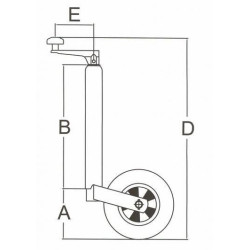 Rato domkratas Simol FC249 48 Reguliuojamas šerdis 195 mm apkrova 150 kg 1280101200